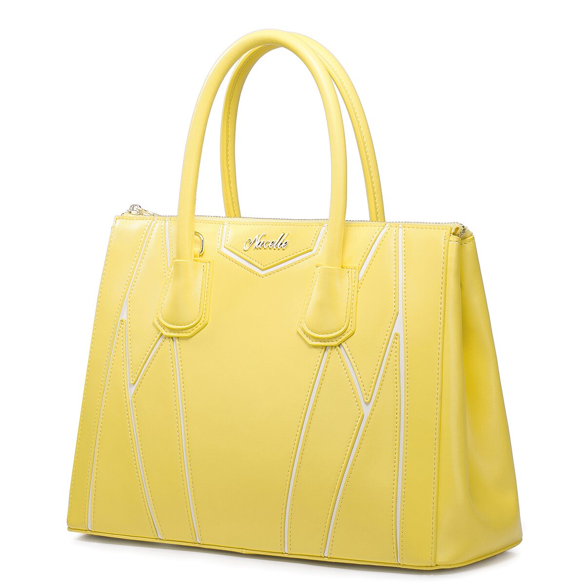July New fashion NUCELLE leather handbag Yellow