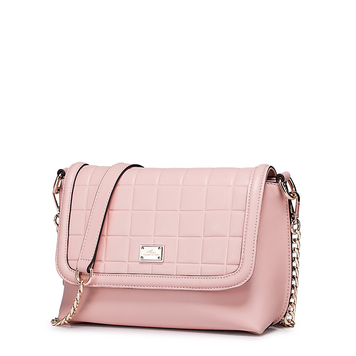 NUCELLE lady genuine leather messenger bag Pink
