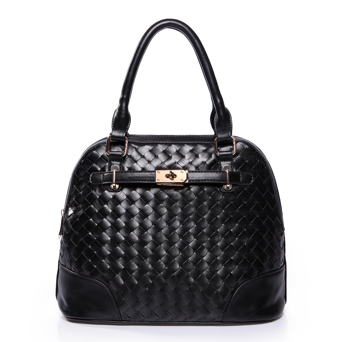Weave Birkin women handbags Black